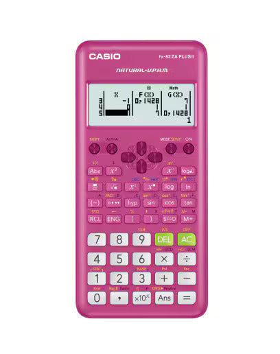 CASIO FX 82ZA PLUS CALCULATOR PINK