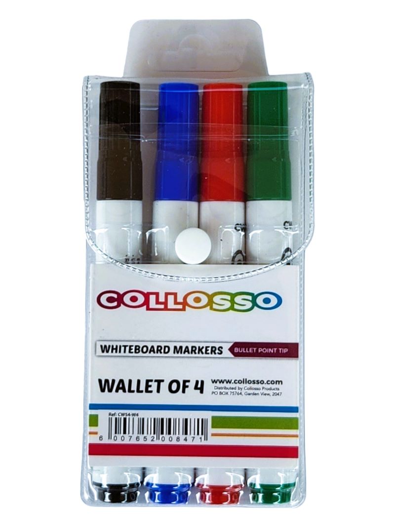 COLLOSSO WHITEBOARD MARKERS 4`s