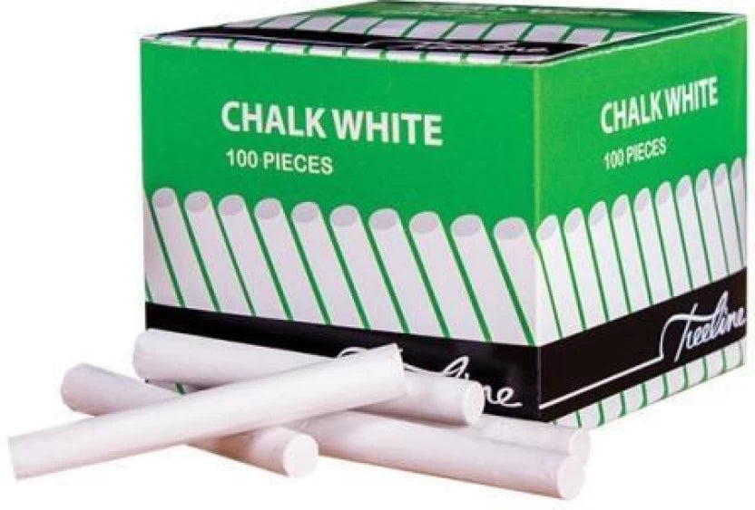 Treeline Dustless Chalk 100's White
