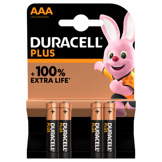 Duracell Plus AAA Blister 4-Pack