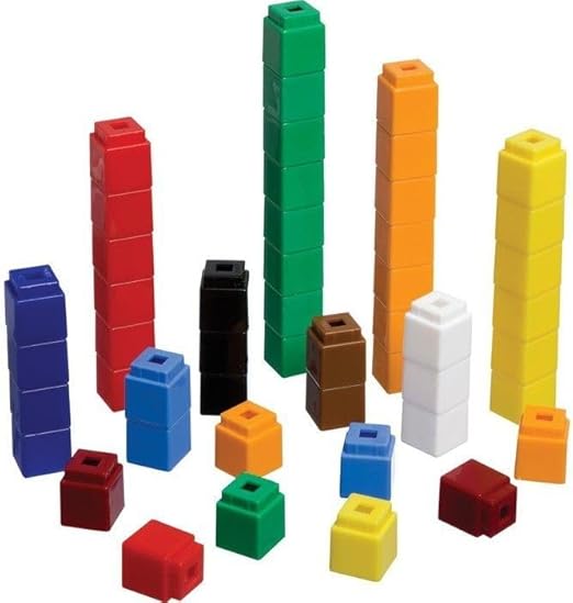 Interlocking Colour Cubes 100pc