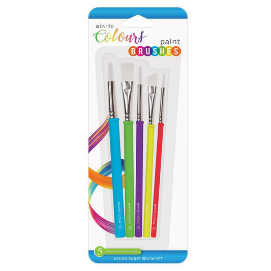iWrite Colours Paint Brush Set – 5 Pack