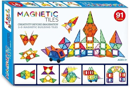 Magtech Magnetic Tiles Kids Building Construction Game