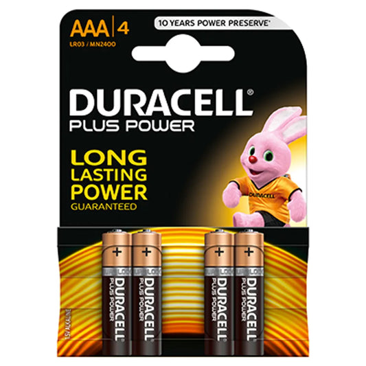 Duracell Plus AAA 4-Pack