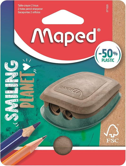 Maped Smiling Planet 2-Hole Pencil Sharpener