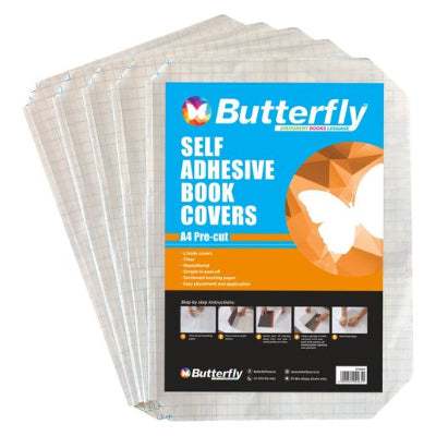 A4 PRE CUT SELF ADHESIVE BOOK COVERS