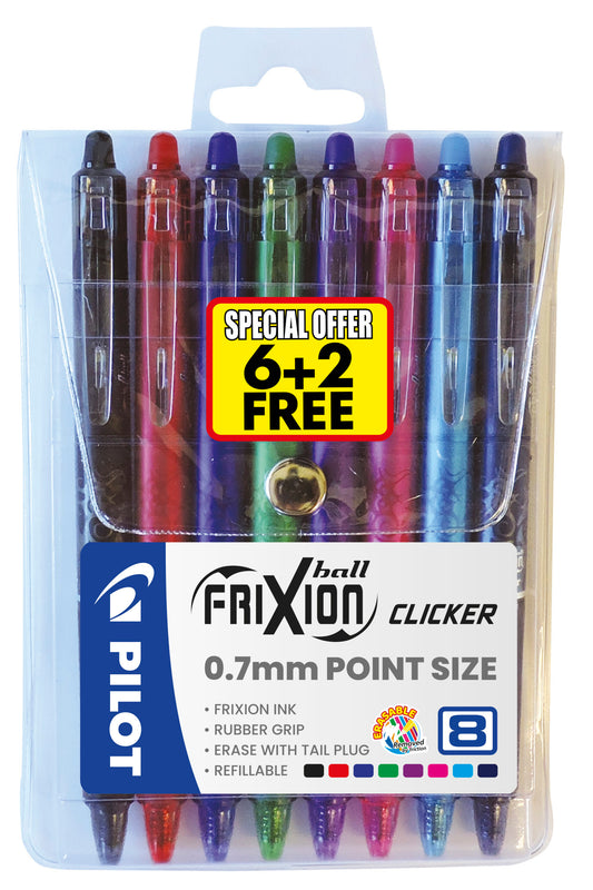 PILOT FRIXION CLICKER 0.7 WALLET 8