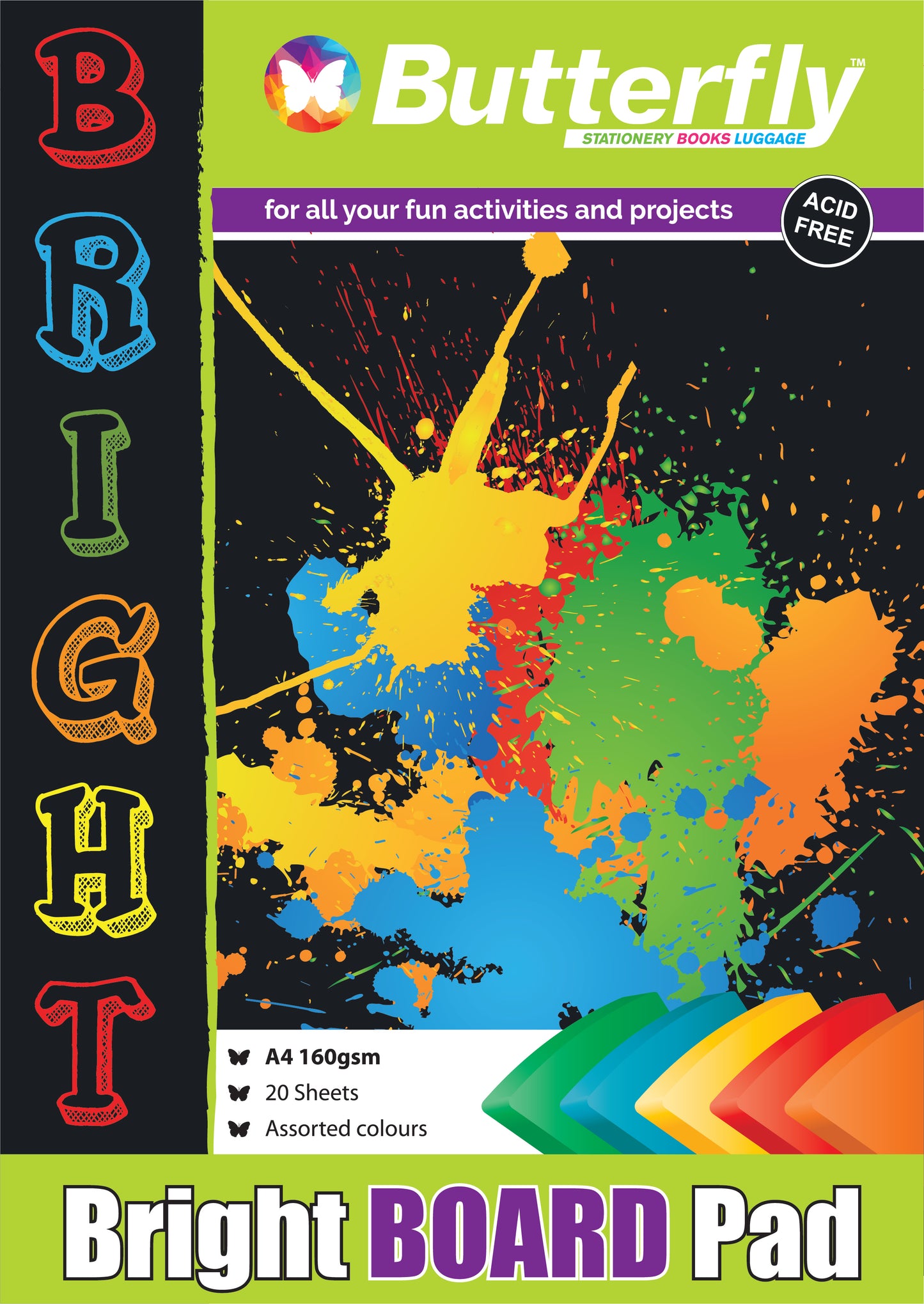 Project Board Bright 20page Pad