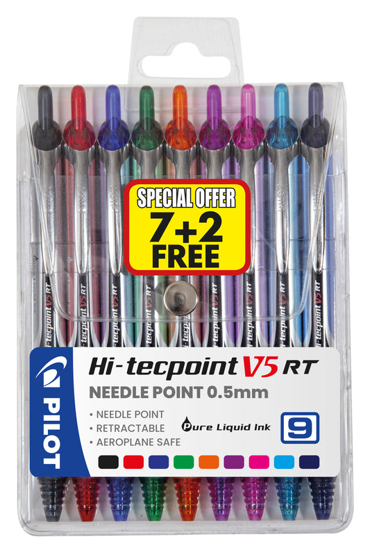 PILOT HI-TECPOINT V5 RT EXTRA FINE WALLET 9
