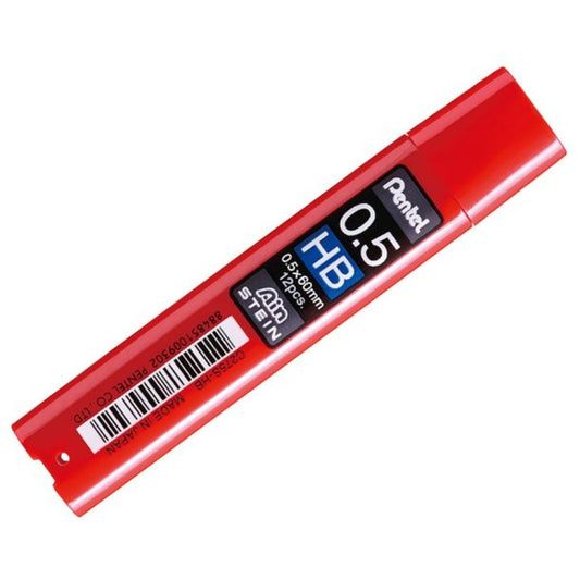PENTEL 0.5 HB REFILL LEAD RED BARREL