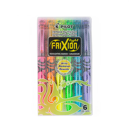 PILOT FRIXION LIGHT NEON WALLET 6