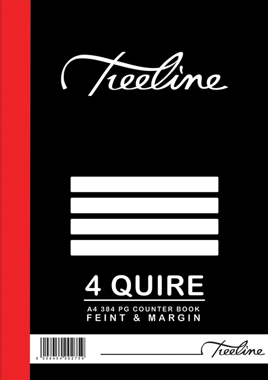 A4 4 QUIRE 384 PAGE COUNTER BOOK F/M