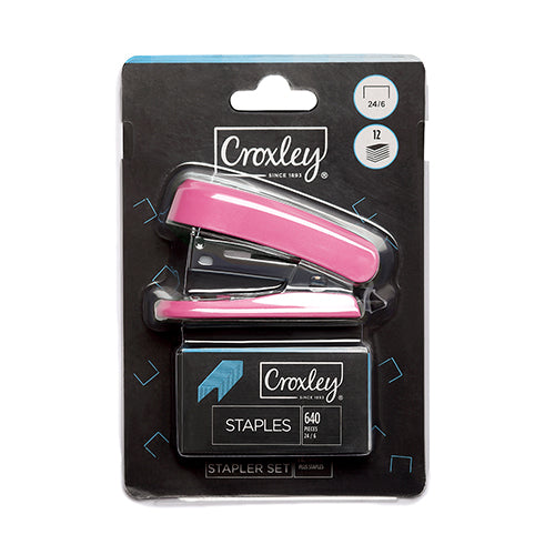 Croxley Mini Pink Stapler