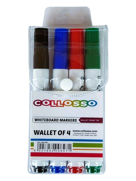COLLOSSO WHITEBOARD MARKERS 4`s