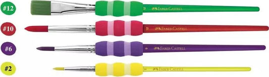 Faber-Castell Soft Touch Classic Brushes, Pack of 4