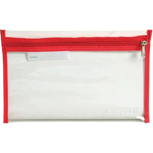The 4KIDS Clear Pencil Bag A5 Red