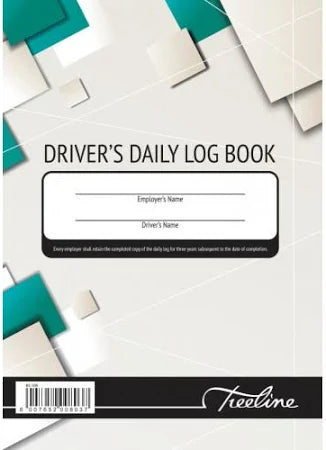 Treeline A5 Drivers Log Book Soft Cover 32 Pages