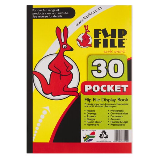 Kangaroo Flip File 30 Pocket