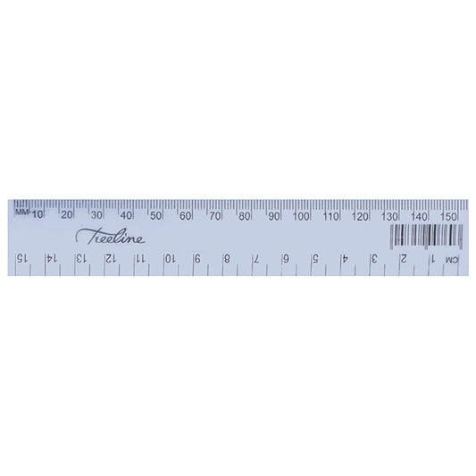 TREELINE 15cm RULERS CLEAR